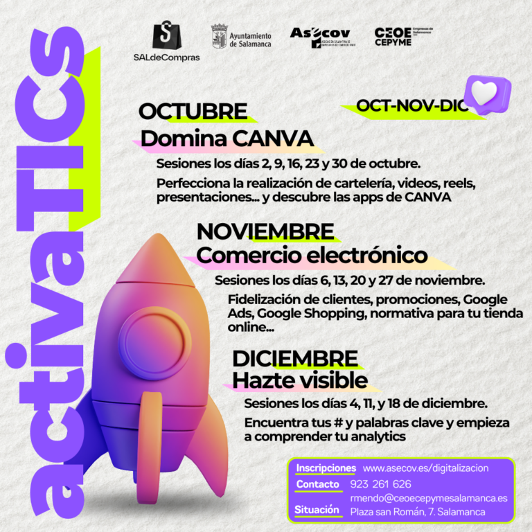 VUELVE ACTIVATICS. PROGRAMACIÓN 4º TRIMESTRE 2024