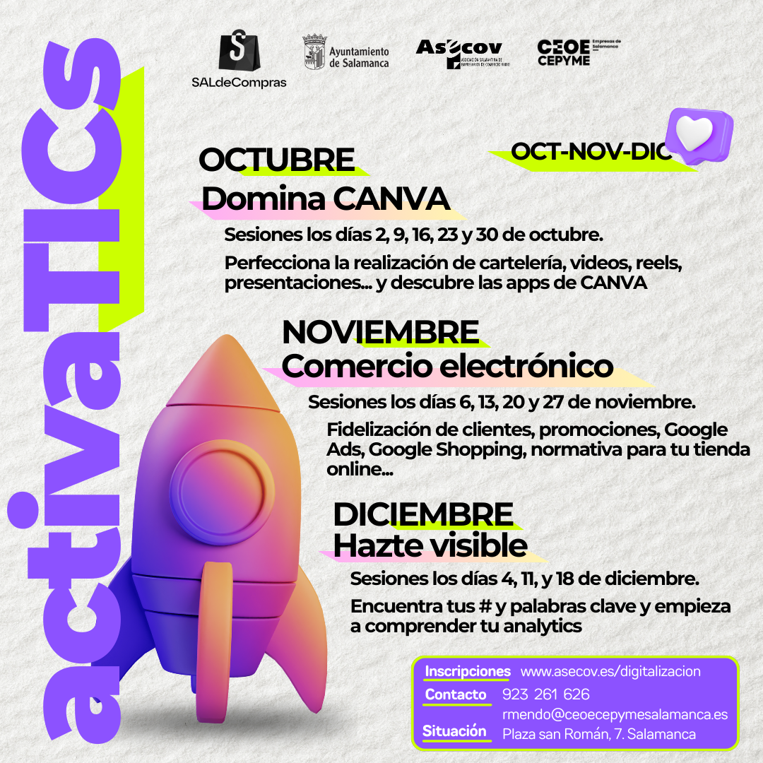 VUELVE ACTIVATICS. PROGRAMACIÓN 4º TRIMESTRE 2024
