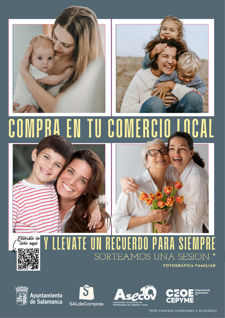 EL COMERCIO SALMANTINO SE VUELCA CON EL DÍA DE LA MADRE EN UNA CAMPAÑA DE ASECOV PARA PREMIAR LAS COMPRAS LOCALES